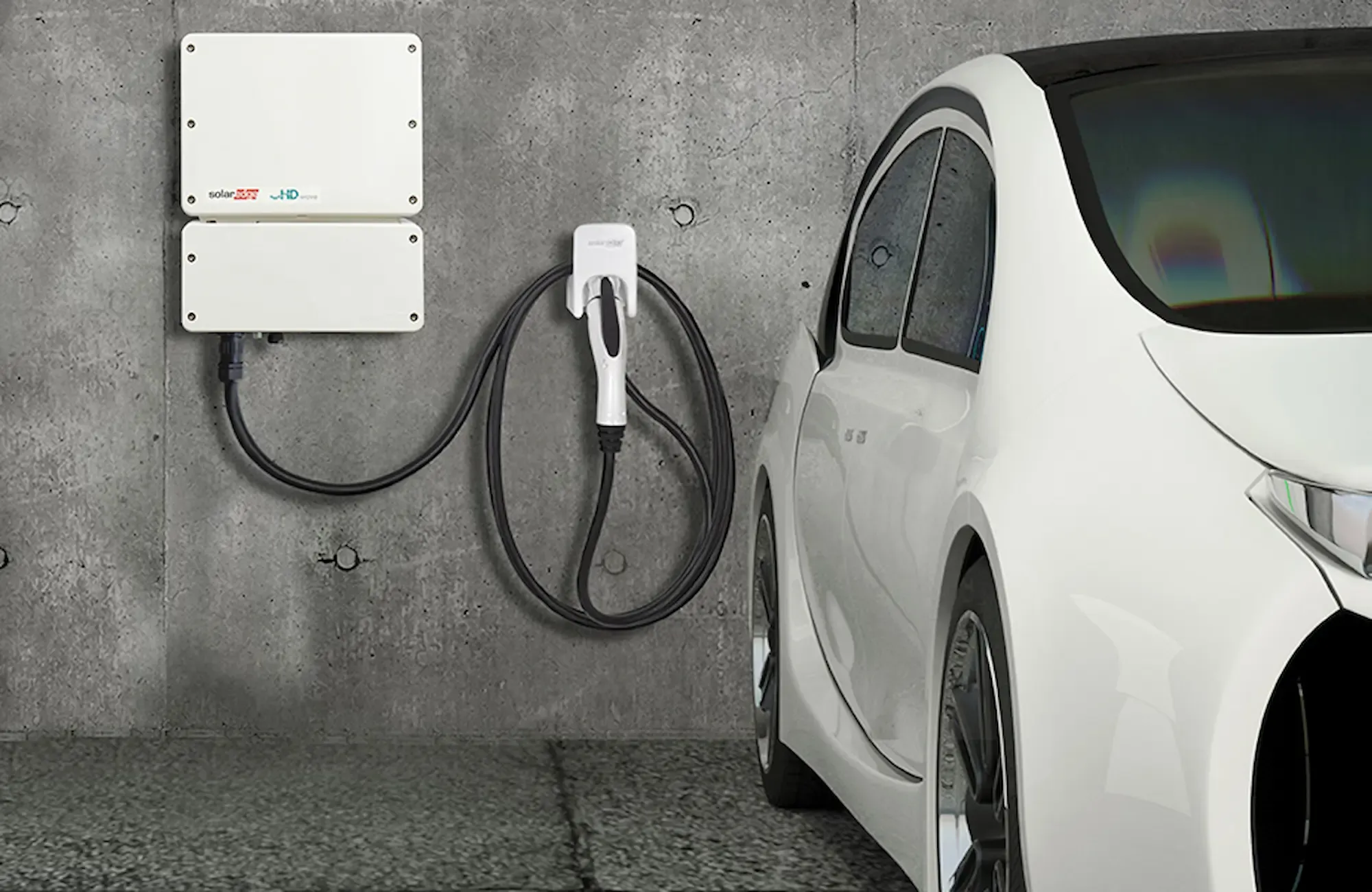 Simbolo di una wallbox per auto elettrica con una percentuale di bonus.